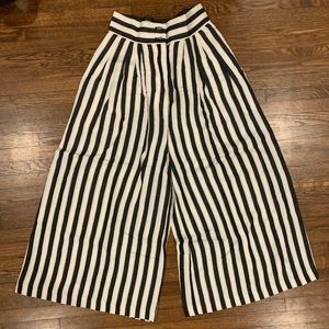 H&M Striped Wide Leg  Pants